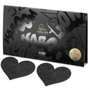 Bijoux Tapa Mamilos Flash Black Heart luxuria.pt 1